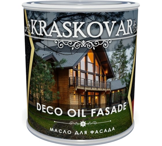 Масло фасадное Kraskovar Белый 0,75л 1224