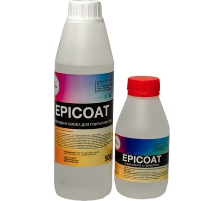 Эпоксидная смола РУ-СМОЛА для покрытия стен Epicoat 750 гр EPIC750