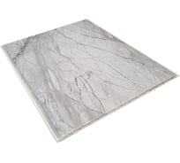 Панели ПВХ DeKOR ламинированные Мрамор серебристый 1сорт, 6 шт/уп panel УТ-00092848