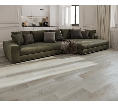 Виниловый ламинат SPC Novafloor, 2.16квм, водостойкий, 42 класс, Дуб выбеленный, Россия Q-35 Дуб выбеленный