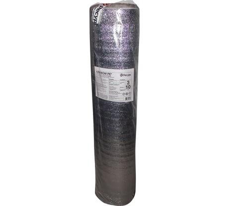 Отражающая изоляция в конструкцию теплый пол Алюфом PE-3 мм, 1х10 м 16370