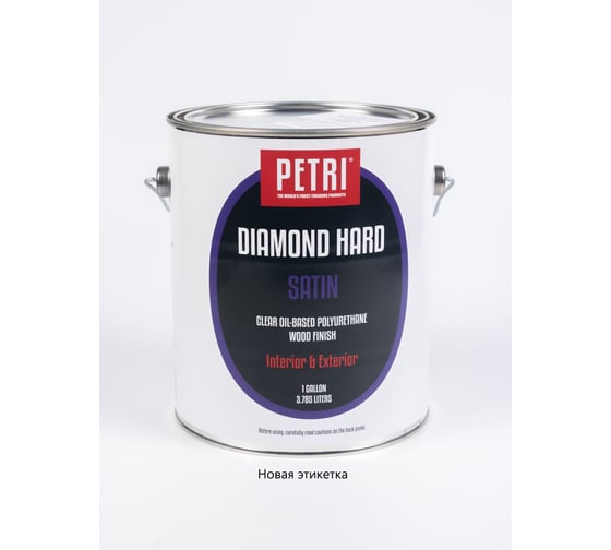 Полиуретановый лак Petri Diamond Hard полуматовый PC1900100