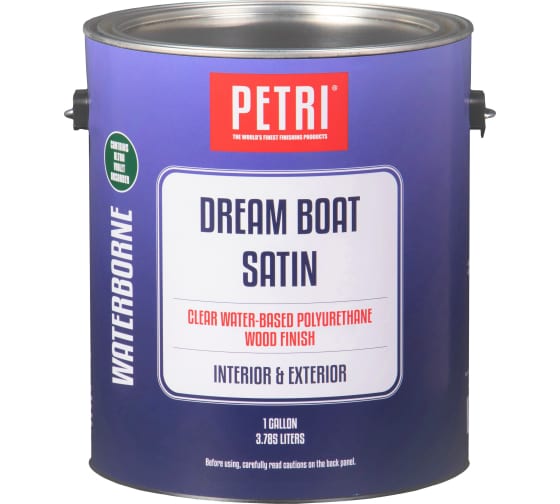 Полиуретановый лак Petri Dream Boat на водной основе полуматовый PC49001 1