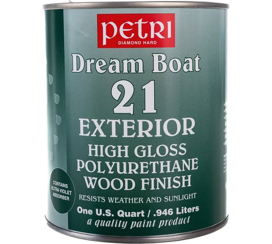 Полиуретановый лак Petri Dream Boat на водной основе глянцевый PC51004