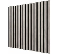 Акустические стеновые панели Cosca Decor 600x600x19 мм, черный войлок, рейки МДФ 00-00074604