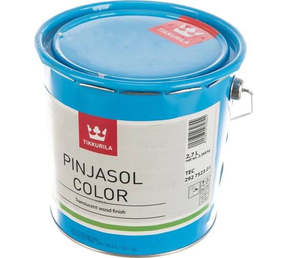 Алкидный антисептик TIKKURILA INDUSTRIAL ПИНЬЯСОЛ КОЛОР TEC 2,7л 29275230130