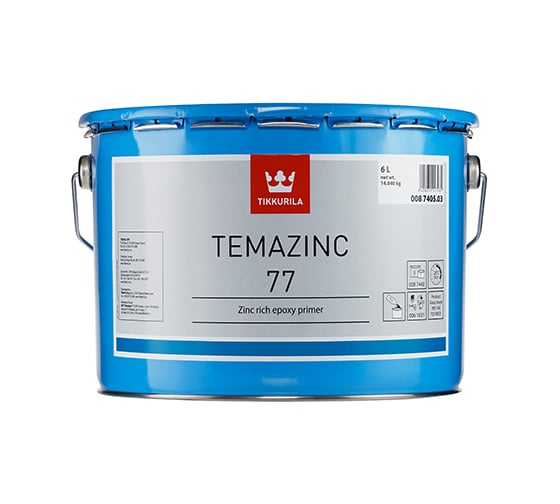 Эпоксидная краска TIKKURILA INDUSTRIAL ТЕМАЦИНК 77 6 л 874050360