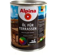 Масло ALPINA NEW OL FUR TERRASEN для террас, шелк/гл, прозрачный, колеруемое 0,75л 537875