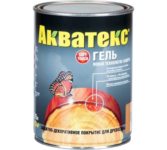 Гель для древесины Акватекс груша 0,75 л 6 43778