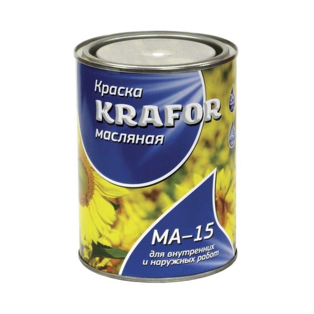 Краска ма. Краска масляная ма-15 Крафор. 26313 Краска ма-15 белая 0,9кг 