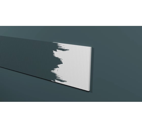 Панель стеновая Decor-Dizayn ударопрочная, влагостойкая под покраску 200x10x3000мм DD925 3m