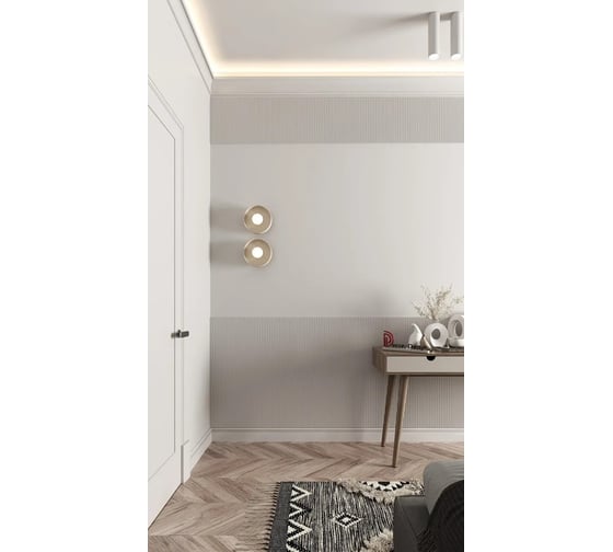 Панель стеновая Decor-Dizayn ударопрочная, влагостойкая под покраску 200x10x3000мм DD925 3m
