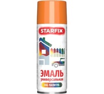 Краска-эмаль аэрозольная универсальная STARFIX оранжевый, 520 мл (2004) SM-96032-1
