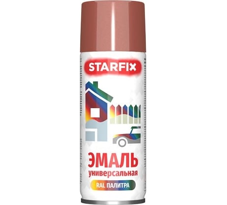 Краска-эмаль аэрозольная универсальная STARFIX медный металлик, 520 мл (8029) SM-102057-1