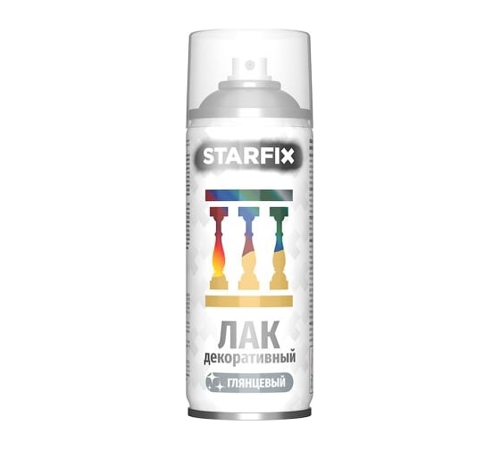 Лак декоративный акриловый STARFIX прозрачный 520 мл SM-29631-1