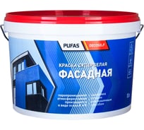 Фасадная краска Pufas белая Decoself Основа A мороз. 10л15,8кг ФК тов-140918