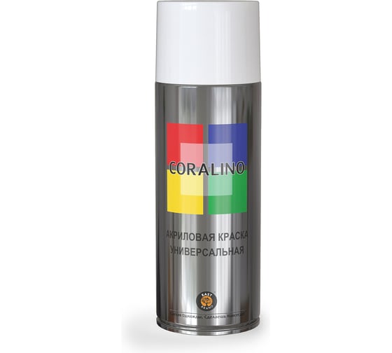 Аэрозольная краска CORALINO RAL9003 Белый Глянцевый С19003 1