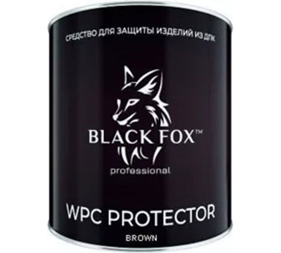 Масло для террасной доски ДПК Black Fox WPC Protector 2,5 л коричневое BF25B