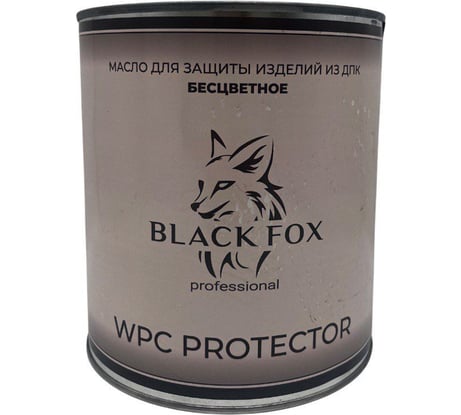 Масло для террасной доски ДПК Black Fox WPC Protector 2,5 л прозрачное BF25T