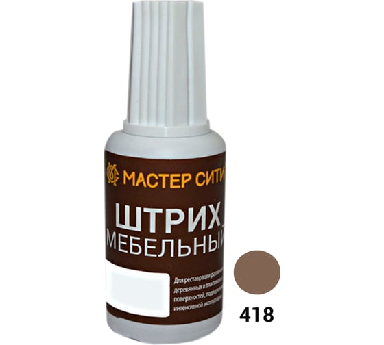 Мебельный штрих Мастер Сити орех светлый 7511