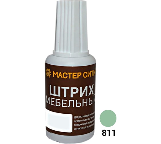 Мебельный штрих Мастер Сити зеленый светлый 8807 1