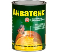 Защитно-декоративное покрытие РОГНЕДА АКВАТЕКС, для древесины, груша, 0,8 л. 6 10453
