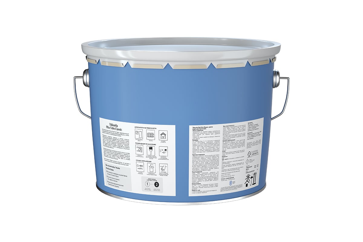 Краска для домов Tikkurila PIKA-TEHO CLASSIC A мат 9л 700014061 - выгодная  цена, отзывы, характеристики, фото - купить в Москве и РФ