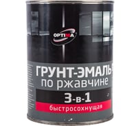 Быстросохнущая грунт-эмаль OPTIMA 3 в 1 0,8кг зеленая 11598023
