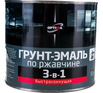 Быстросохнущая грунт-эмаль OPTIMA 3 в 1 1,7кг серая 11598016