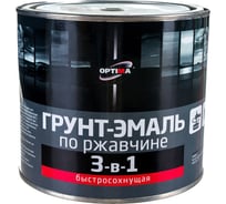 Быстросохнущая грунт-эмаль OPTIMA 3 в 1 1,7кг шокол. 11598026