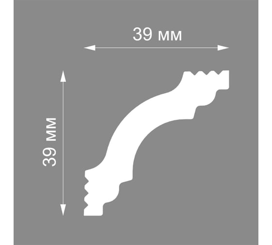 Плинтус потолочный ФОРМАТ 05509E 50 DESC-205509-WH-0050