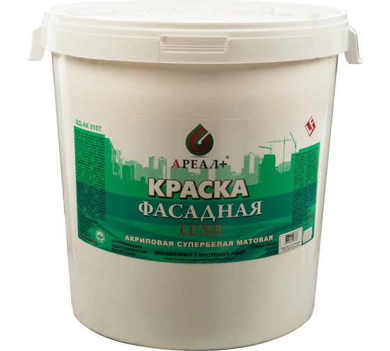 Фасадная краска Ареал+ ВД-АК 0107 ЛЮКС бак 40 кг А-049