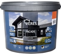 Краска для деревянных фасадов VERES FACADE акриловая, гармония 9 л 270321