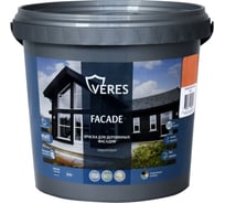 Краска для деревянных фасадов VERES FACADE акриловая, гармония 0.9 л 270319