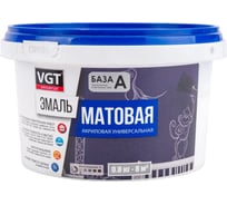 Универсальная эмаль VGT ВД АК 1179 супербелая мат. 0,8 кг 11602221