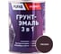 Грунт-эмаль Pufas 3 в 1 шоколадный глянц. Decoself 0,9кг тов-200098 1