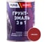 Грунт-эмаль Pufas 3 в 1 красная глянц. Decoself 0,9кг тов-200090 1