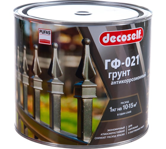 Грунт Pufas ГФ-021 серая Decoself 1,9кг тов-200079 1