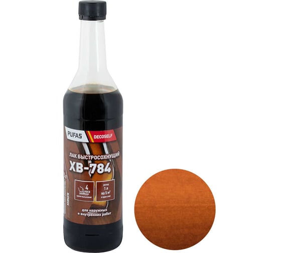 Лак Pufas ХВ-784 клен Decoself 0,5л тов-200128