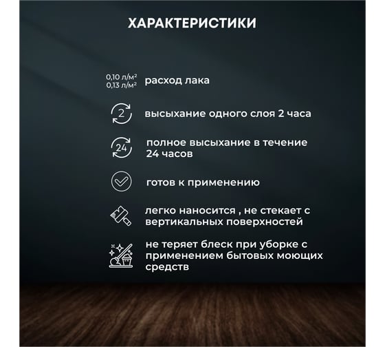 Лак мебельный быстросохнущий VERES матовый 0.9 л 270392