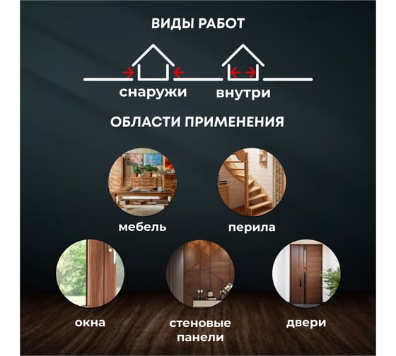 Лак мебельный быстросохнущий VERES матовый 0.9 л 270392