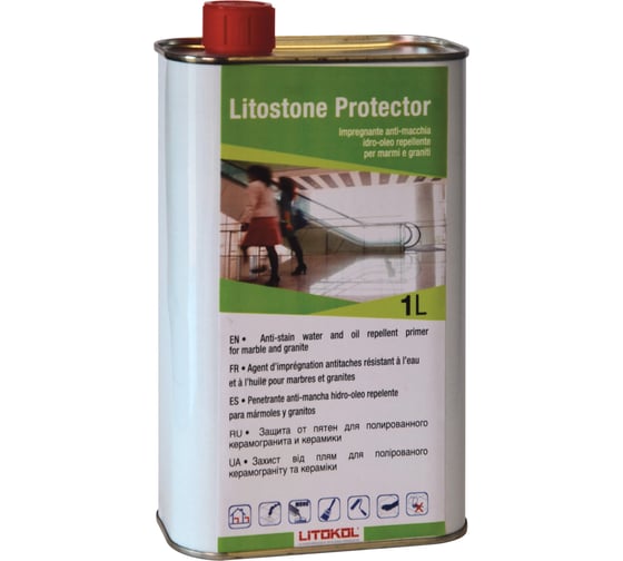 Защита от пятен мрамора и гранита LITOKOL LITOSTONE PROTECTOR 1 L 479820002