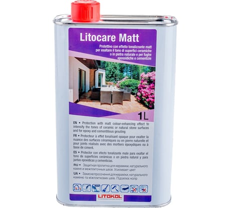 Защитная пропитка с усилением цвета LITOKOL LITOCARE MATT 1 L 479790002
