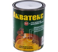 Защитно-декоративное покрытие Акватекс для древесины, махагон 0,8 л. 6 10458