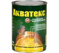 Защитно-декоративное покрытие Акватекс для древесины, белое, полуматовое 0,8 л. 6 10452