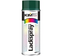 Аэрозольная краска KIM TEC зеленый мох RAL6005 400 мл соответствует цвету металлочерепицы 11592037