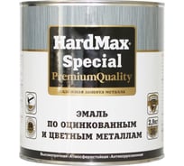 Эмаль по оцинкованным и цветным металлам HardMax SPECIAL RAL 3020 красный, 2.9 кг 4690417070817