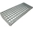 Ступень стальная оцинкованная Gidrolica Pressnastil 800x240 мм, ячейка 33x33 2339 1
