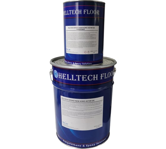 Двухкомпонентная эпоксидная грунтовка HELLER KIMYA HELLTECH 2K EPOXY MOISTURE SEALER 17,5 кг (12,5+5) 2017029ХЛ