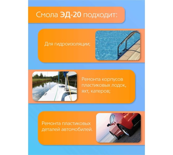 Эпоксидная смола Poly max ЭД-20 (5 кг) + отвердитель ТЭТА (500г) 5+тэта